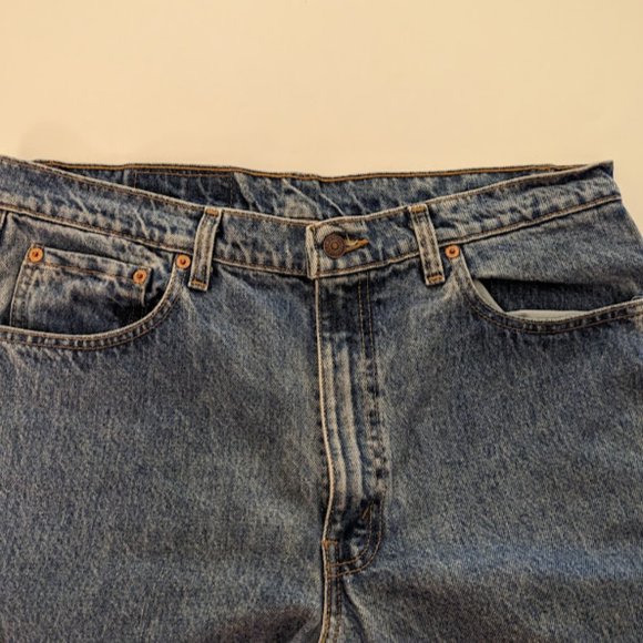 Vintage Men's Levi's 550 Denim Blue Jeans Sz 36 x 32 1997 Made in USA - Picture 10 of 12